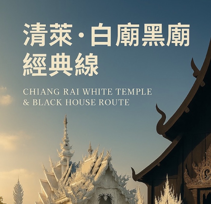 清莱白庙黑庙经典线一日游｜清迈包车探访白庙・黑庙・蓝庙・网美咖啡厅